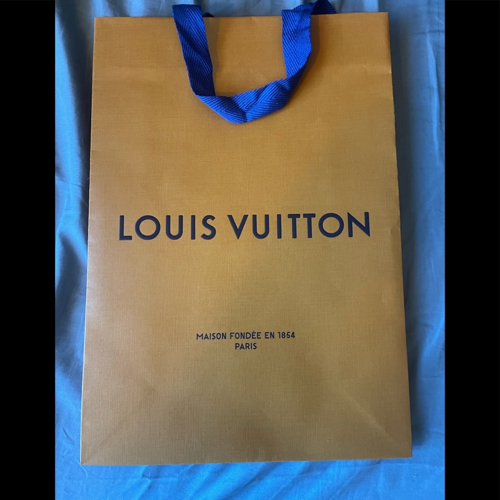 Authentic Louis Vuitton Medium Orange Shopping Bag